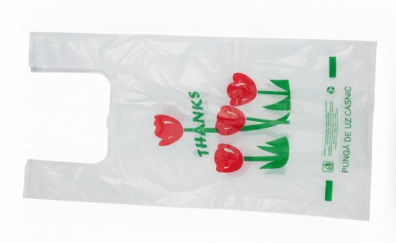 Pungi lalele tip maieu din plastic