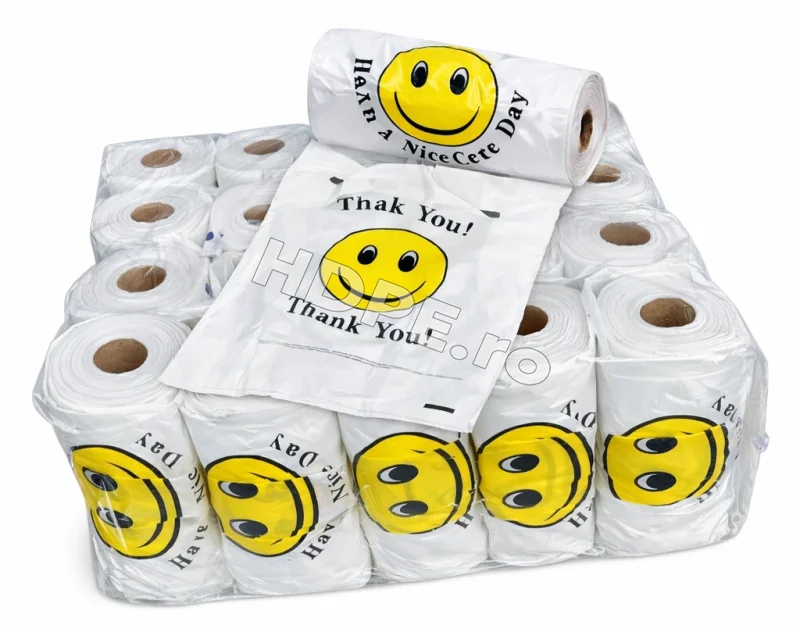 Pungi Smiley pe rola